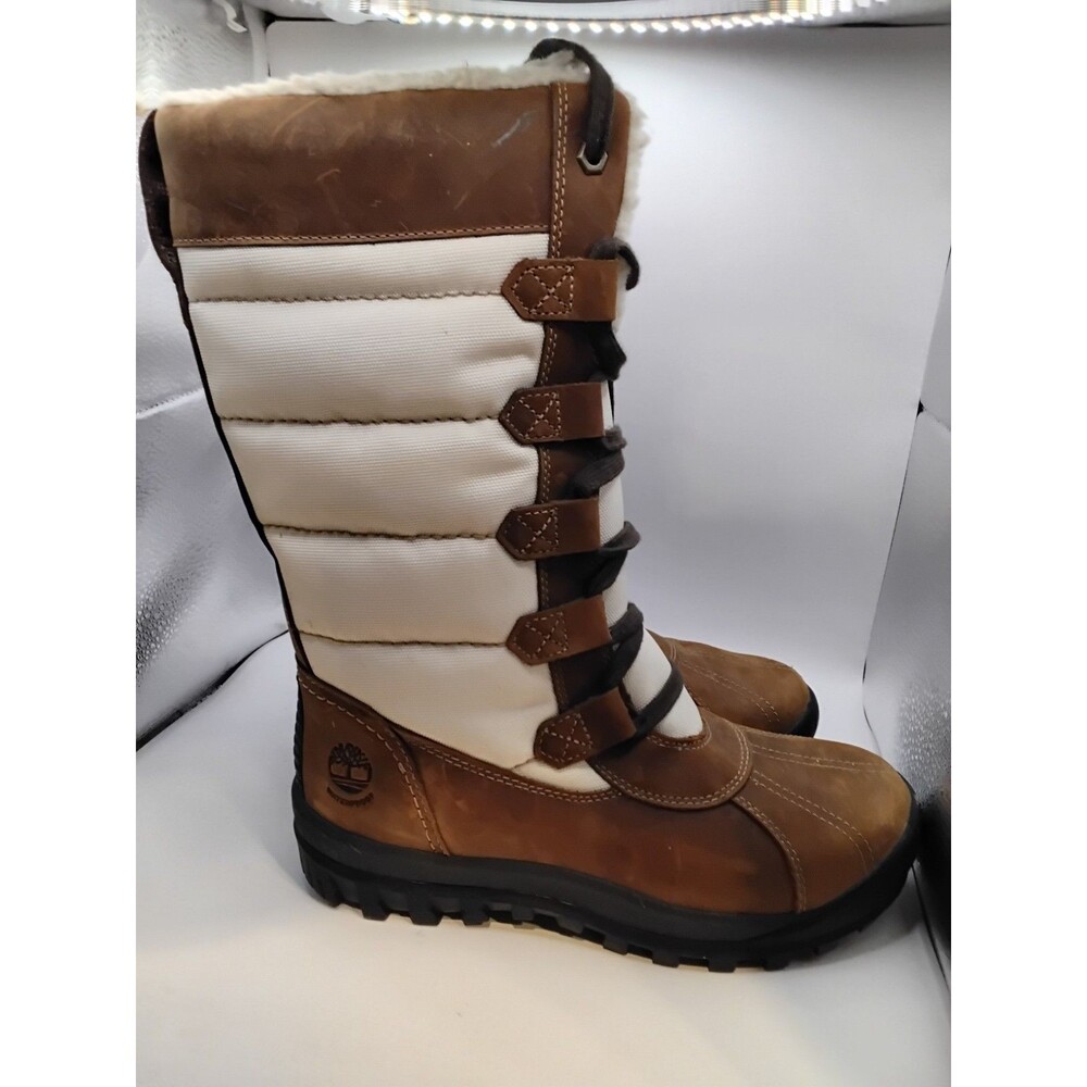WOMENS TIMBERLAND SIZE 7.5 WATERPROOF BROWN SNOW BOOTS